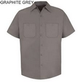 Red Kap Men's Short Sleeve Cotton Shirt